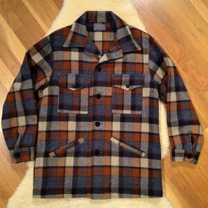 Vintage Pendleton plaid wool Mackinaw Cruiser jacket